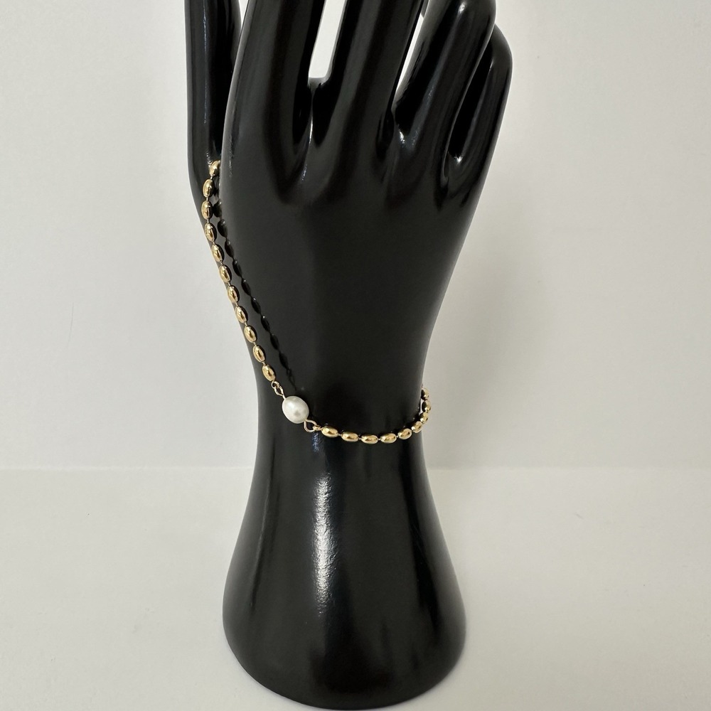 Gold Pearl‎ Bracelet